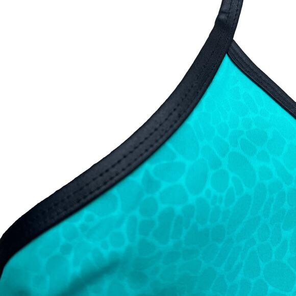 Zyia NWT Active Jade River Stone Metallic Athletic Sports Bra Green Black Large - Picture 9 of 10